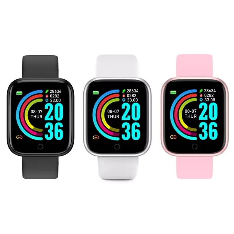 (BISA COD) Smartwatch Remax Mini Y68 Satu Tombol Bisa Custom Wallpaper Dan Menerima N0tifikasi SosMed-Jam Tangan Cerdas Smartwatch