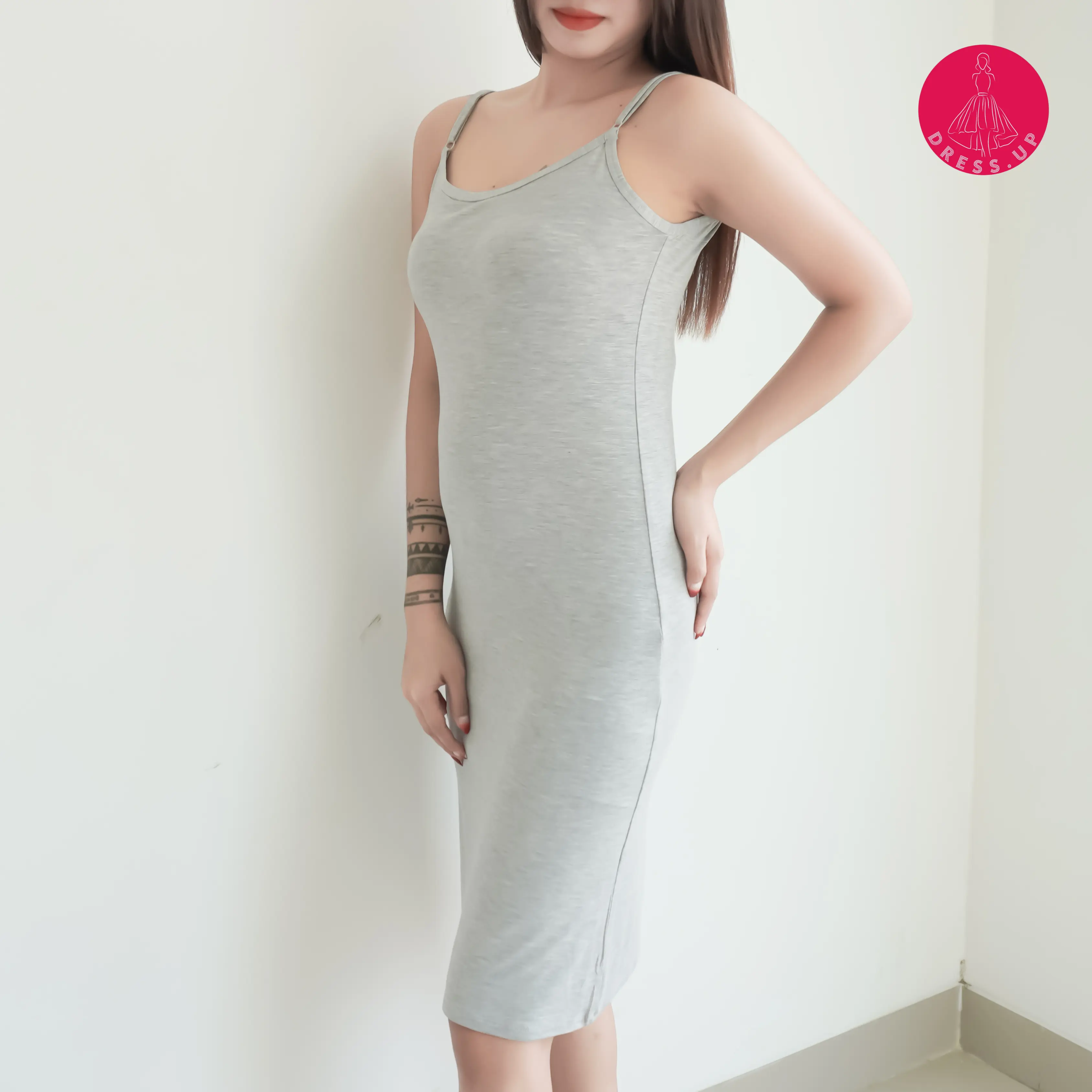[DRESS.UP] DR823 Dress Pendek Polos Sexy Korean Style Casual Rayon Wanita daster  remaja