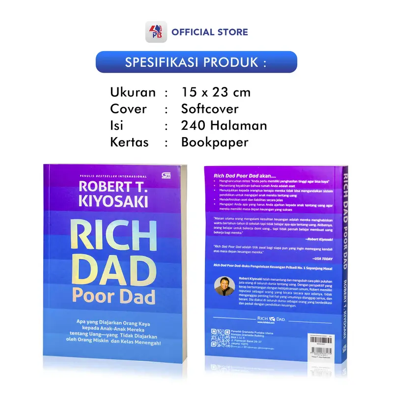 Buku Manajemen Dan Bisnis / Rich Dad Poor Dad / Rich Dads Cashflow Quadrant ( Edisi Revisi ) / GRAMEDIA PUSTAKA UTAMA - GPU 4