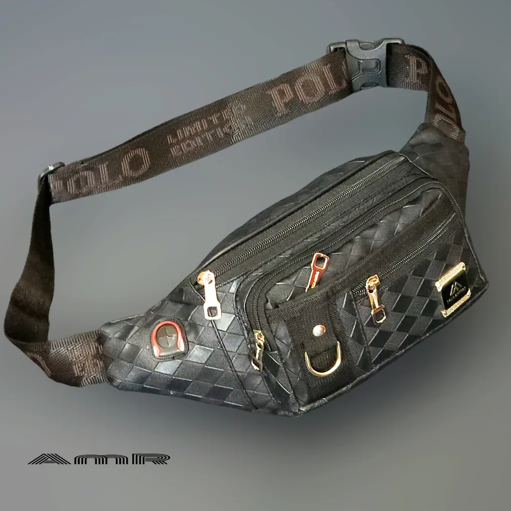 Waistbag Damier Polo Amstar Original Tas Selempang Anti Air Tas Pinggang