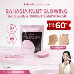 Skinlyfe Hydro Glow Soap Body Wash Gentle Brightening Sabun Mandi Non SLS untuk Kulit Sensitif Kering