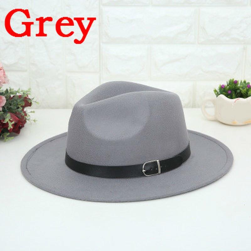 Product Introduction of New Fashion Men Women's Fashion Jazz Hat Woolen Blend Cap Outdoor Casual Hat 7