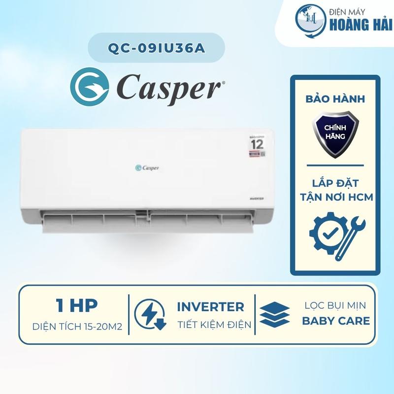 QC-09IU36A | Máy lạnh Casper Inverter 1 HP QC-09IU36A