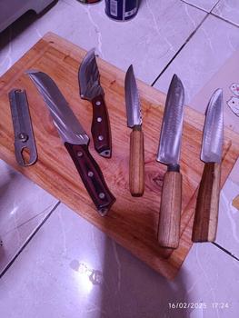 Product Review of 3 pisau bahan baja x gergaji Kitchenware from M**L 0