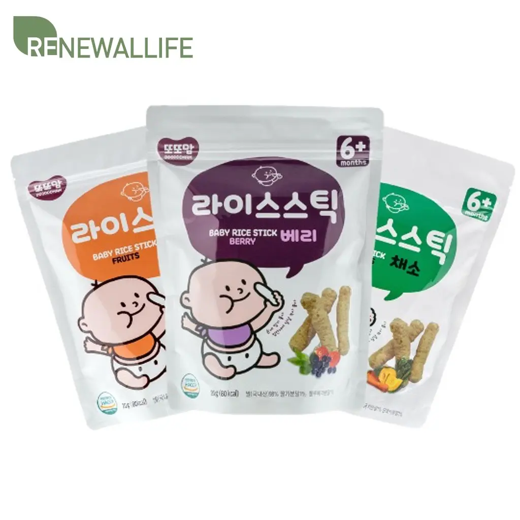 DDODDOMAM Baby Rice Sticks x 2 pack - Suitable for 6 Months+ (Fruits, Vege, Berries)