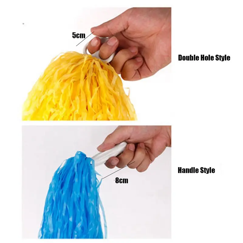 Bóng Chuyền Cổ Vũ, 1 Cặp, Thích Hợp Cho Các Cuộc Thi Lạ Mắt, Tiệc Múa Hoa, Trang Trí, Kích Thước Pom Pom Cổ Vũ, Đồ Dùng Thể Thao Câu Lạc Bộ, Bóng Chuyền Cổ Vũ 3