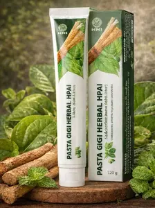 Pasta Gigi Herbal HNI (PGH) 120 gr – Pasta Gigi Herbal Dewasa dengan Siwak, Sirih & Mint