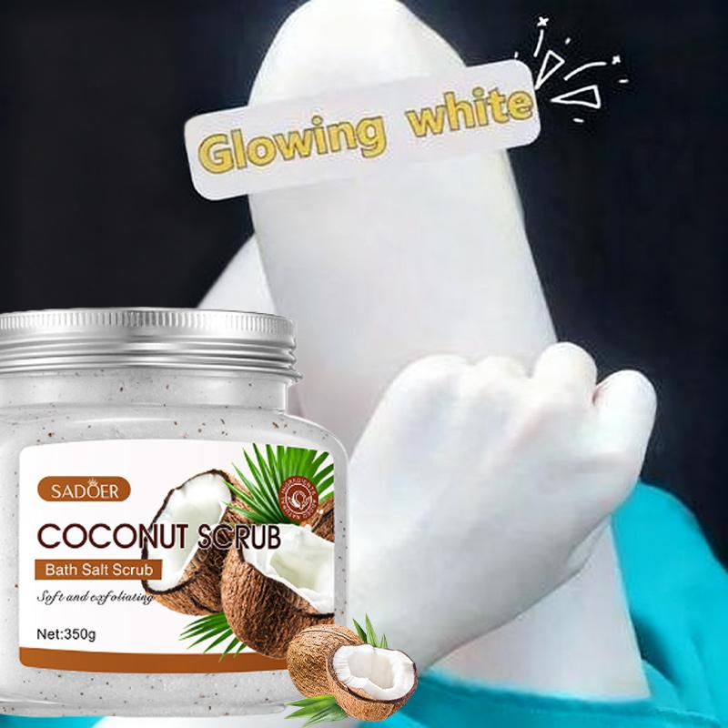 Body Scrub Pemutih Badan Coconut Whitening Exfoliating Body Scrub Mengangkat Sel Kulit Mati Halus Sehat Cerah Skin Rejuvenation And Hydration Mencerahkan Dan Menyehatkan Kulit Lulur Mandi Pemutih Badan Eksfoliasi Mencerahkan Glowing 350gr