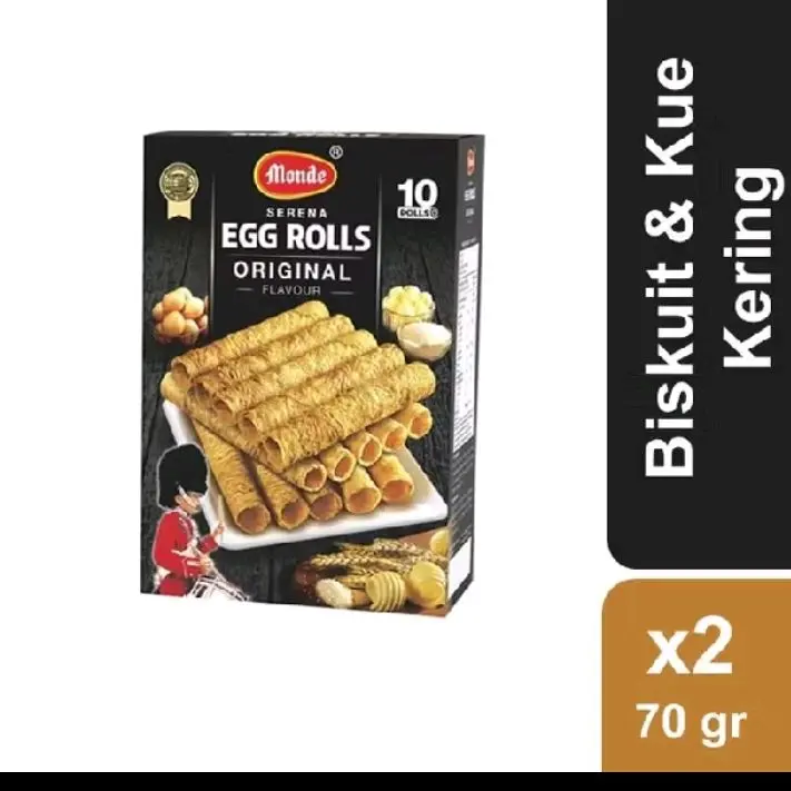EGG ROLL MONDE 2 BOX Serena VARIAN ORIGINAL / COKLAT 70 gr 0