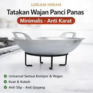 Tatakan Wajan Panci & Ceret Anti Panas - Alas Panas Serbaguna Anti Lengket Kuat dan Kokoh Besi Tebal Premium