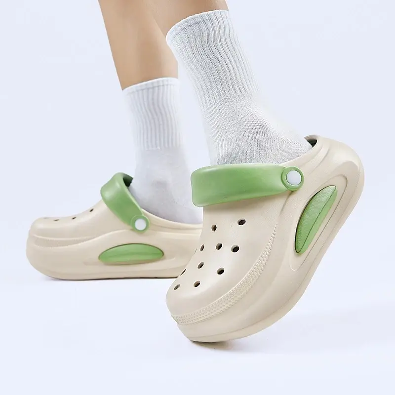 UMINIY Sandal Baim Kodok Wanita Sendal Slip On Sepatu Anti-slip Fuji Sandal Wedges Platform EVA 7