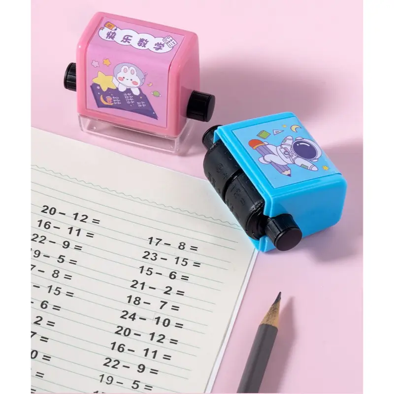 Alat Edukasi Roller Stamp Soal Matematika Stempel Anak Belajar Menghitung / Alat Belajar Berhitung Toys 1