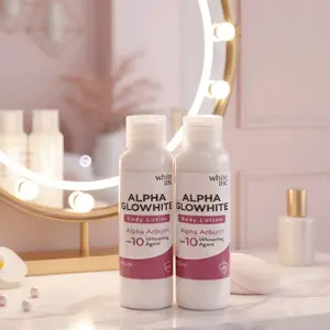 [2-PCS 100ml] Alpha Glowhite Body Lotion Whitening & Moisturizing Menghidrasi Kulit dengan Alpha Arbutin 10 Whitening Agent