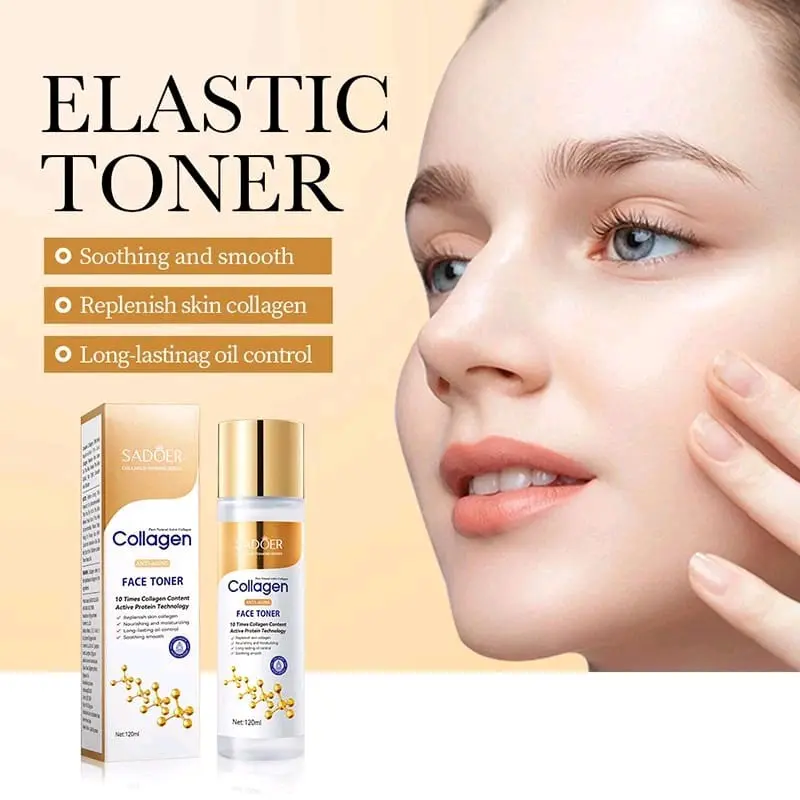 Toner Collagen Pemutih Wajah 120ml Anti Aging Anti kerutan penghilang kerutan wajah Pelembab 1