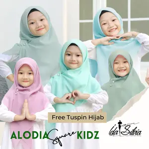 IDA SILVIA - Jilbab Segiempat ANAK Lasercut