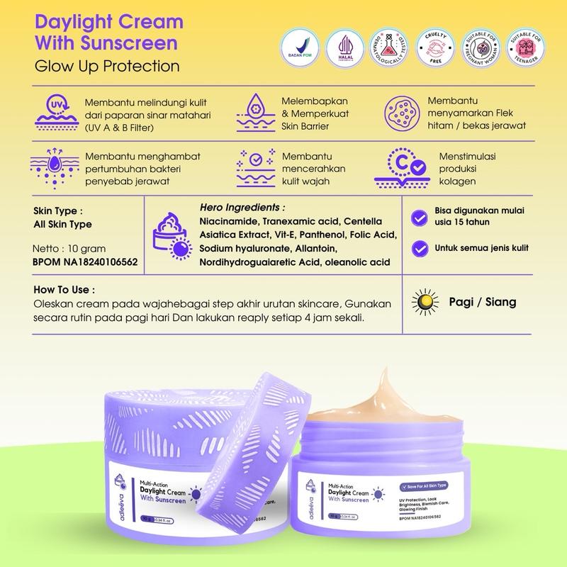 ADLEEVA Daylight Cream With Sunscreen Glow Up Protection 2