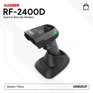 SCANNER BARCODE KASSEN RF-2400 - WIRELESS RANGE 400M - 2D
