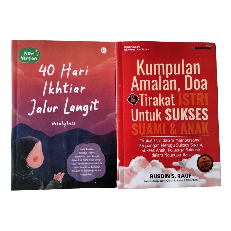 paket 2 buku best seller : 40 HARI IKHTIAR JALUR LANGIT & KUMPULAN AMALAN TIRAKAT 0