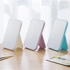 Kaca Rias MakeUp Portable Lipat Minimalis Cermin Lipat Persegi Kaca Rias Make Up Lipat Portable Wajah Wanita Pria