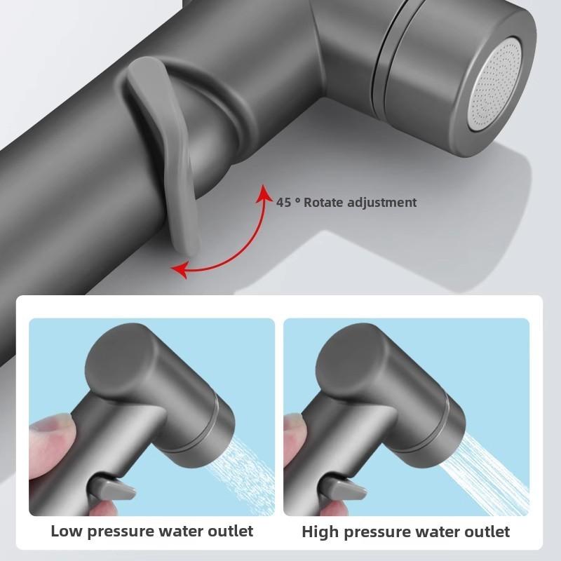 Product Introduction of Toilet flushing spray gun, household bathroom, toilet booster nozzle, high-pressure cleaning water gun (without bracket) 23