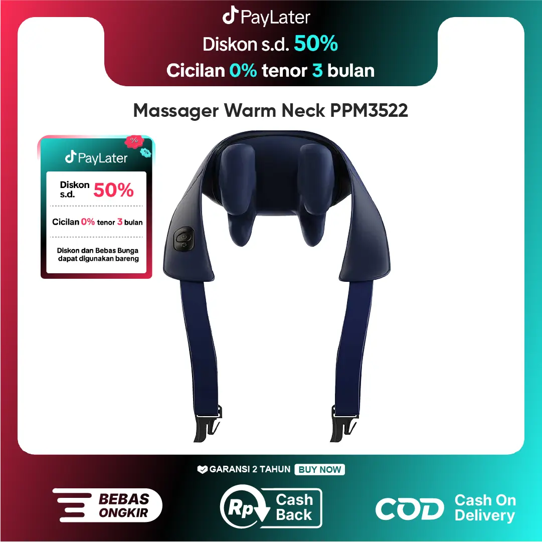 【COD】Philips massage PPM3522 Neck Pijat bahu dan leher