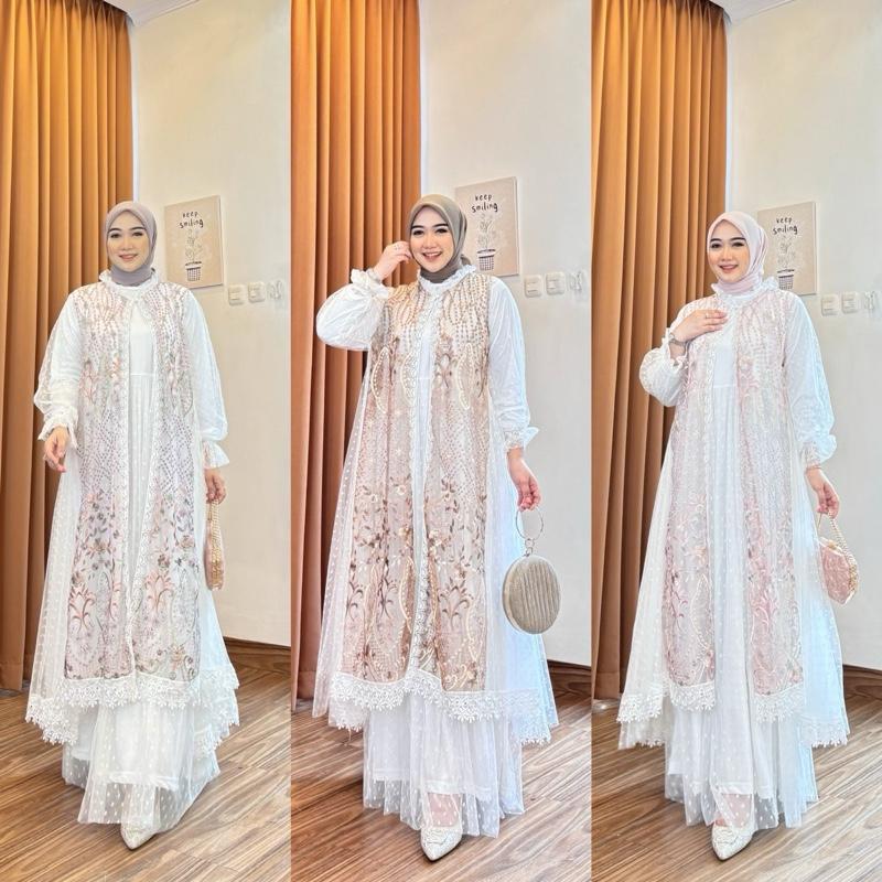 Windi Dress Outer Brukat Gamis 8