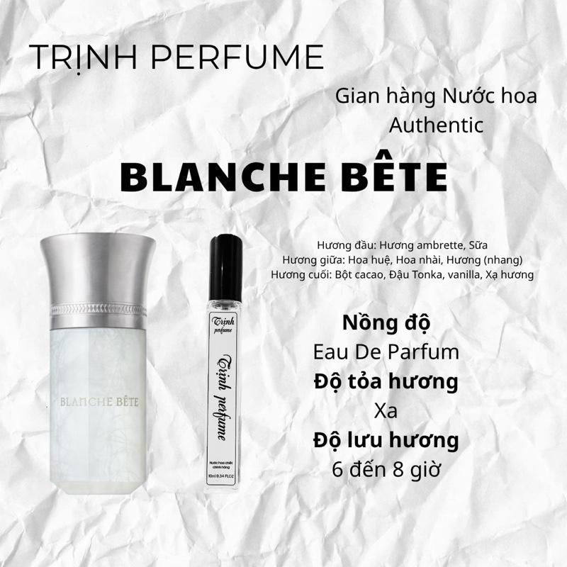  Nước hoa 5 10ml blanche bete EDP nước hoa nữ 
