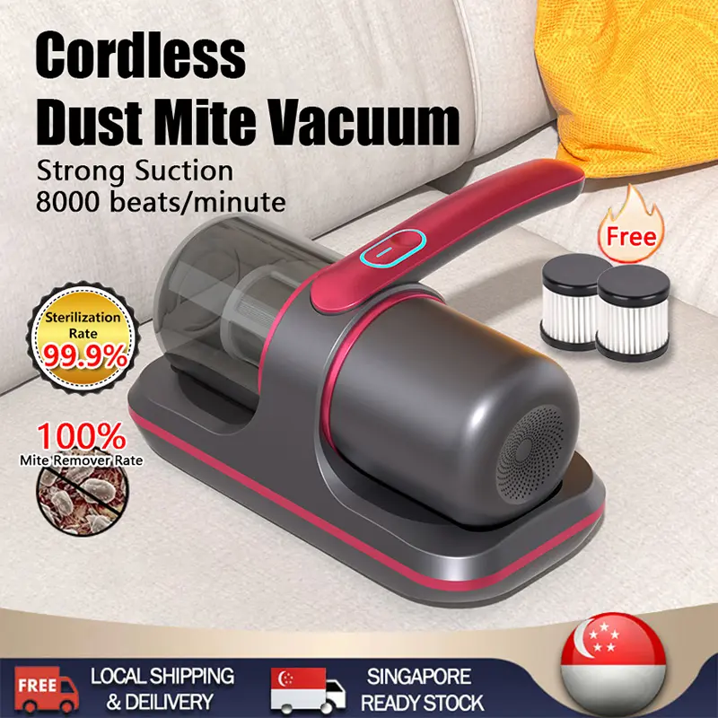 Cordless Dust Mite Vacuum Powerful Suction Bed Vacuum Sofa Vacuum Mite Remover Vacuum Cleaner UV Sterilization Machine