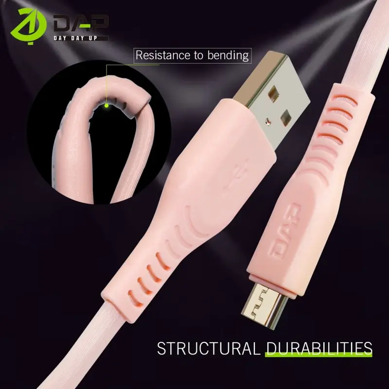 DAP Kabel Data D-CBM100 Micro/D-CBT100 Type-C/D-CBL100 Lightning 2.4A 1M  Data Cable Fast Charging 3