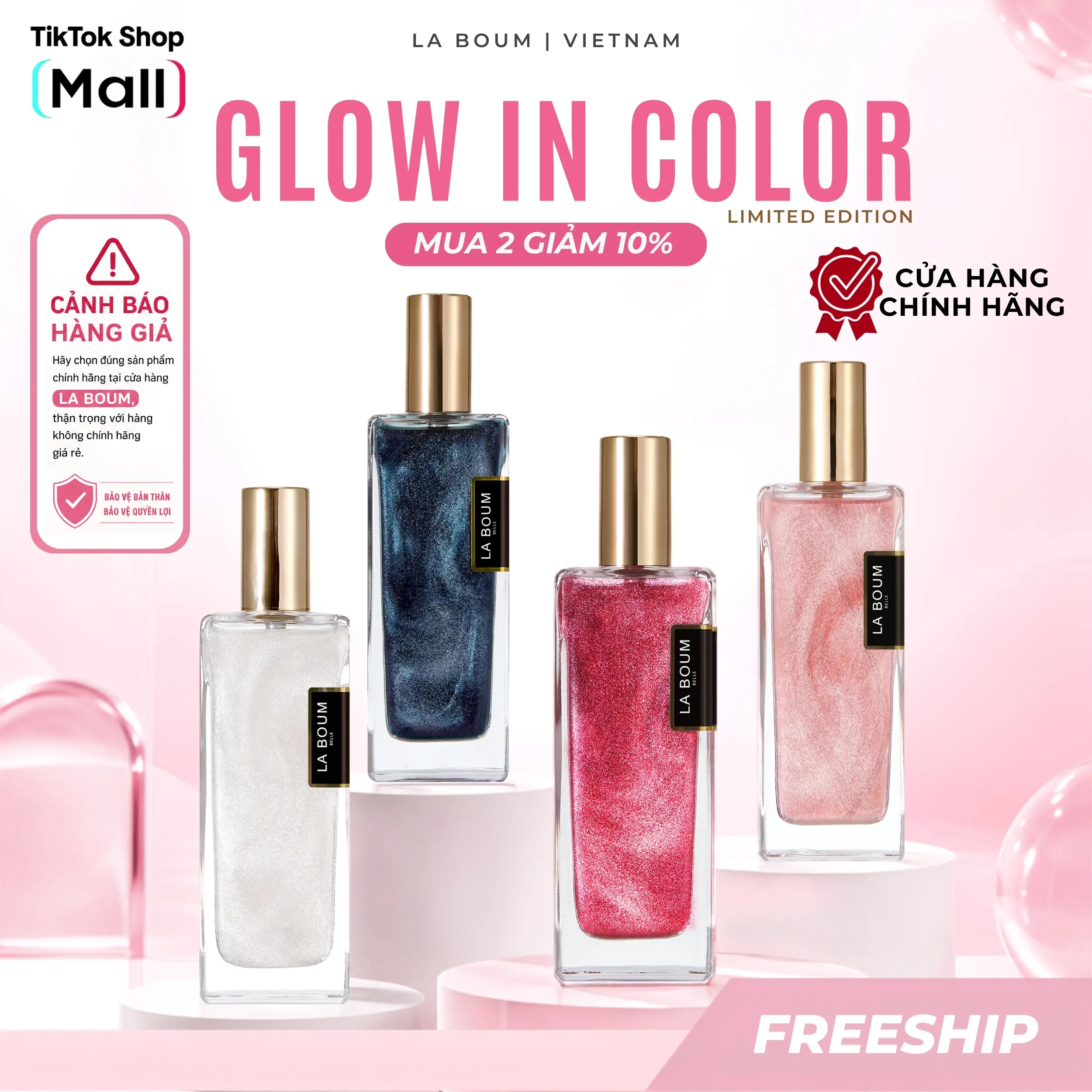 LABOUM Nước Hoa First Sight Có Nhũ - Thơm Lâu, Nhiều Mùi Hot, Unisex, Phù Hợp Đi Học, Đi Chơi - Perfume Chính Hãng 50ml