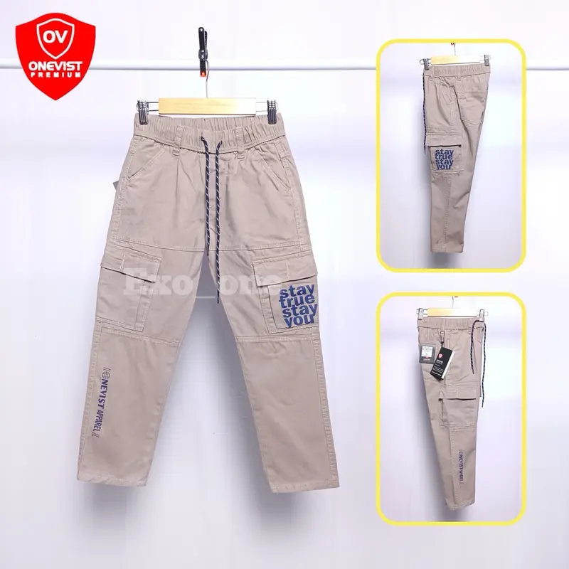 Onevist Celana Cargo Jeans Anak Laki Laki Usia 1 Sampai 13 Tahun Premium Quality Laki-Laki Cowok Kids 6