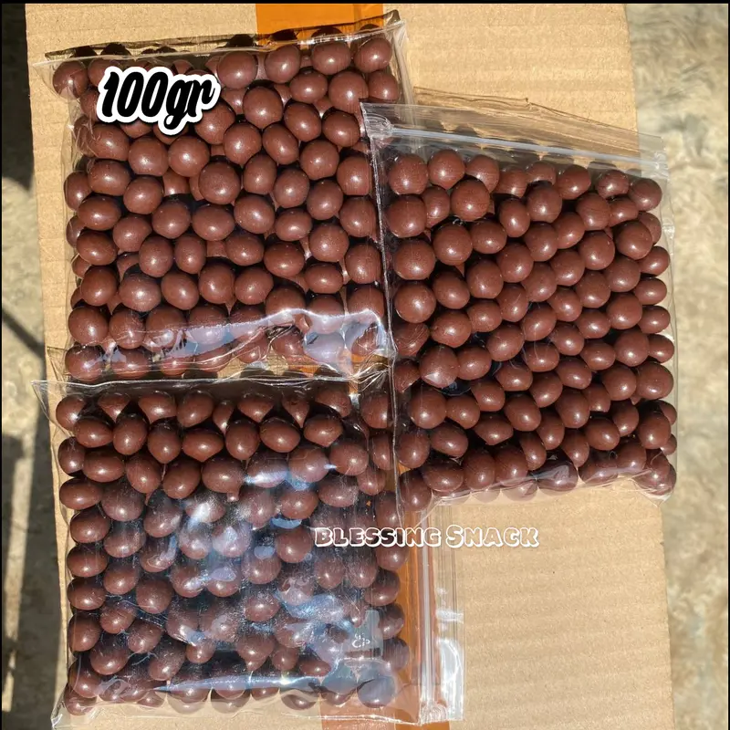 Bola Bola Coklat Isi Pelangi Isi Biskuit Netto 100gr 0