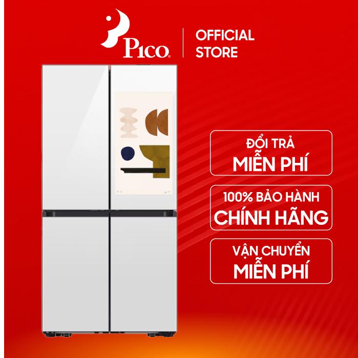 Tủ lạnh Samsung Inverter 636 lít Multi Door Bespoke RF65DB990012SV AI Family Hub