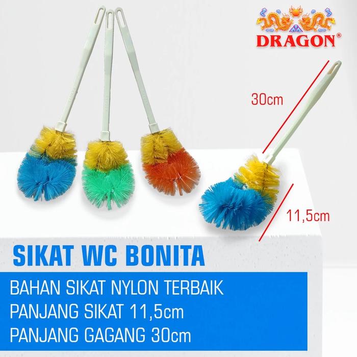 Gambar DRAGON Bonita Sikat WC Toilet 30Cm Pembersih Kamar Mandi Cleaning Brush Serbaguna SK351 Warna - Biru dari warungtools Kota Administrasi Jakarta Utara Tokopedia