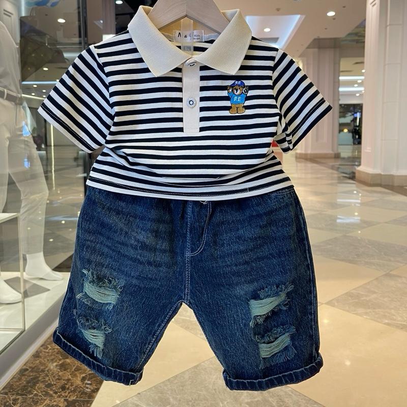  Áo phông polo + Quần Ngố cho bé trai size 15-35kg có bán lẻ áo   