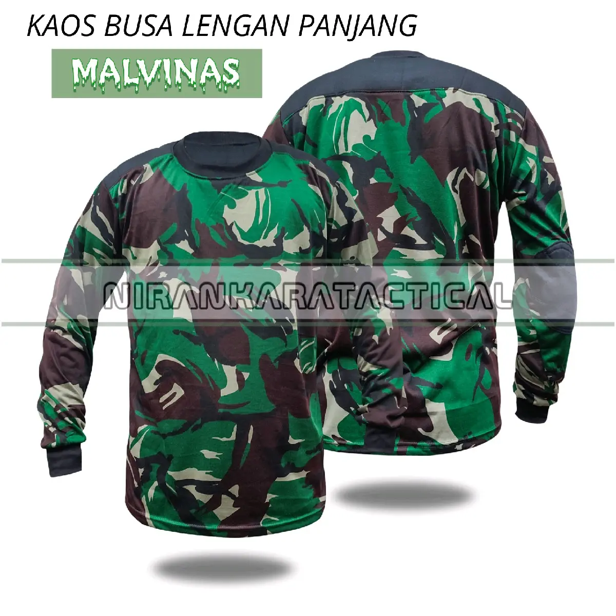 baju kaos loreng lengan panjang - kaos army