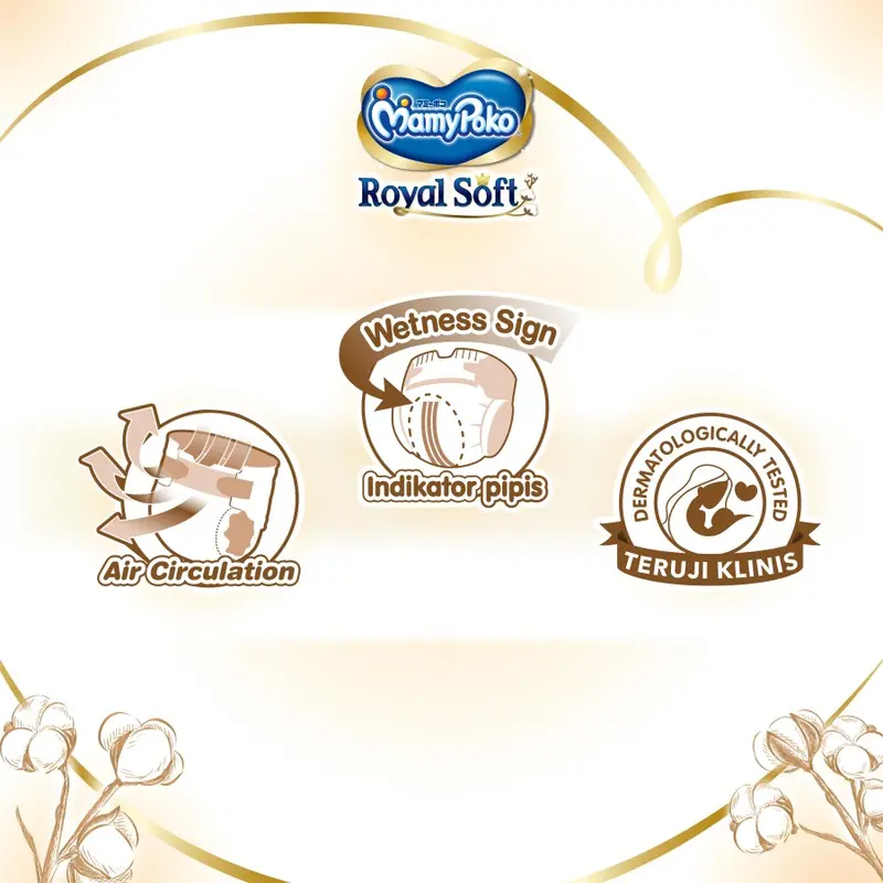 MamyPoko Perekat Royal Soft Organic - Popok Tape 4