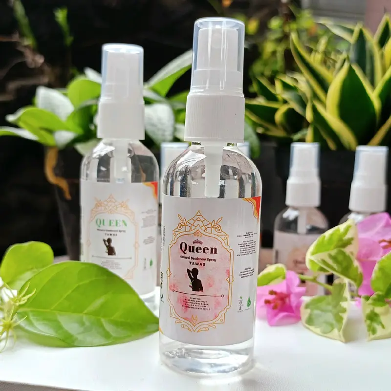 DEODORANT TAWAS SPRAY NATURAL 1 Botol Queen (60ml) 1