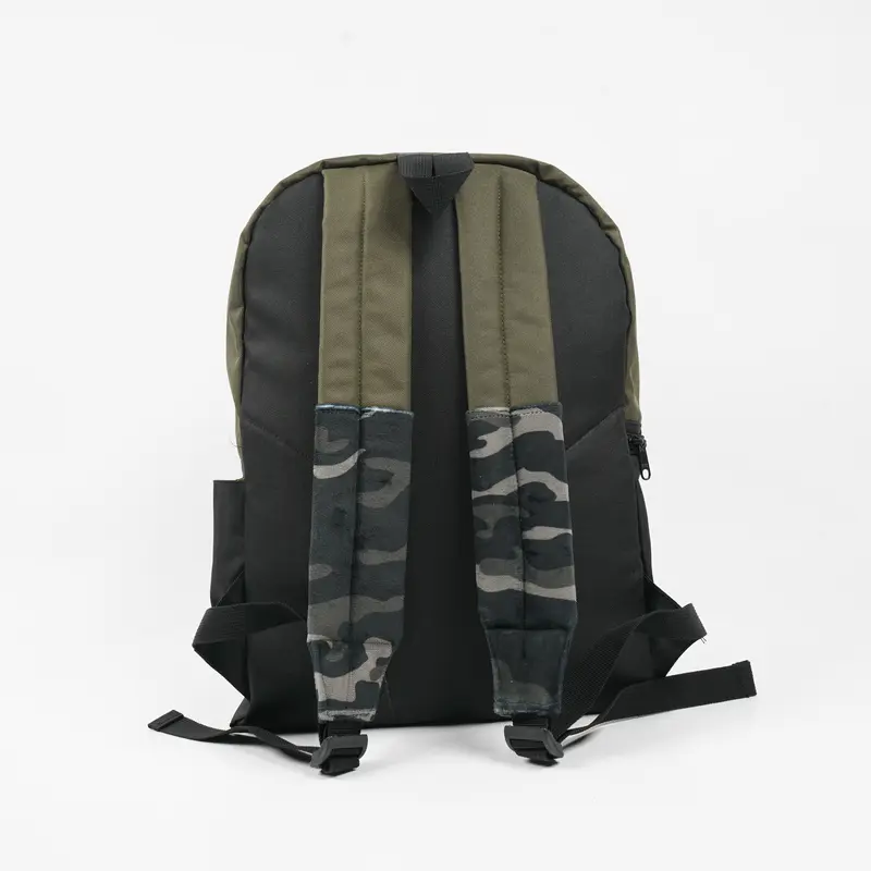 GDCK Backpack Olive LAMIA / Tas Ransel Punggung Nilon / Tas Bagpack Sekolah Motif Camo 5