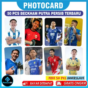 Photocard Beckham Putra Persib Bandung isi 50 Pcs Terbaru Gratis Gantungan Kunci + Innerslave - Photocardku