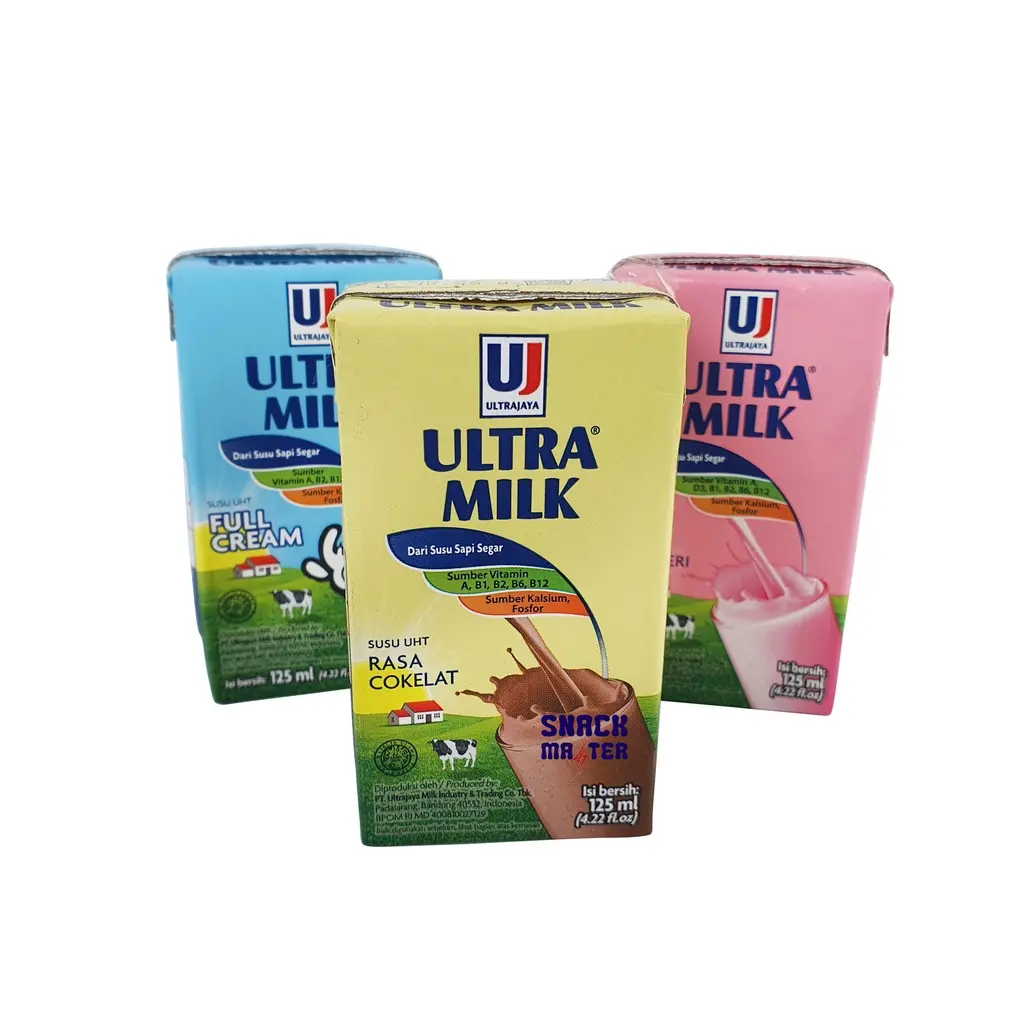 Susu Ultra Milk 125 ml ( PAKET ISI 10 pcs ) MIX RASA BISA REQUEST RASA