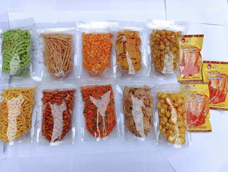  Combo 10 bịch snack - Tặng 3 túi cánh gà - Nui chiên bơ Tăm que ngó sen Tăm đậu Hà Lan Đùi gà cay giòn Bim cá Bim đậu xanh nước dừa Lá Sen Mái Tôn Tai Heo Sò Vừng - Snack Food Việt Nam 