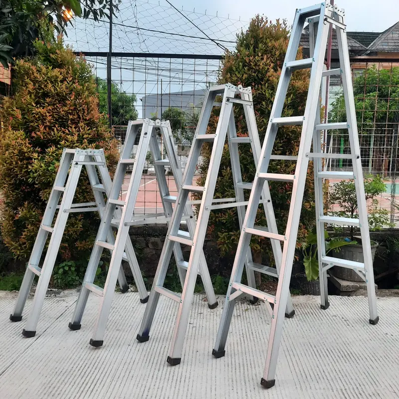 Tangga Lipat Jumbo Multifungsi Kuat & Kokoh Bahan Baja Ringan 2