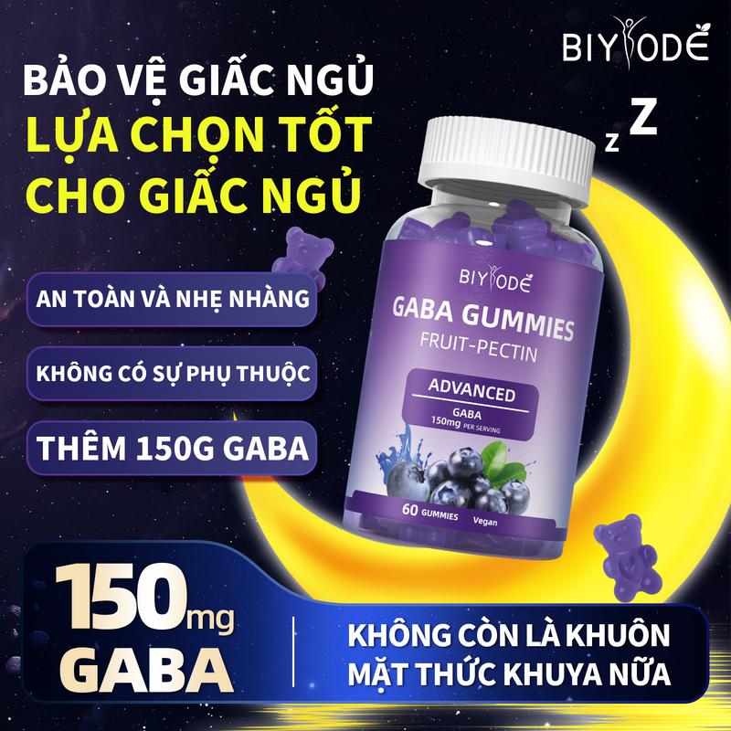   24H COD BIYODE GABA Sleep Gummies 0 L-Theanine Vitamin B6 được bổ sung nhân tạo giúp giảm lo âu Hỗ trợ chiết xuất hoa chuông xanh Thành phần hoàn toàn tự nhiên Không phụ thuộc vào chứng mất ngủ ngủ kém thường xuyên mơ và dễ thức giấc Thích hợp sử dụng 