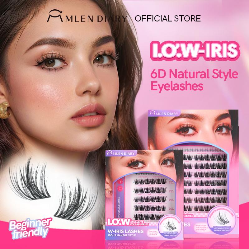 Mlen Diary Bulumata W-IRIS Bulu Mata Kolaborasir Eksklusif 6D 9-13mm Extensions Bulu Mata Korea Extension 0