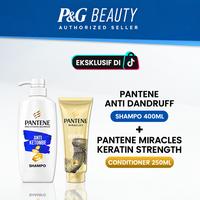 Gambar Pantene Shampoo Anti Ketombe 400ml Free Pantene Miracles Gold Keratin Conditioner 250ml dari P&G Store Kota Administrasi Jakarta Timur 1 Tokopedia