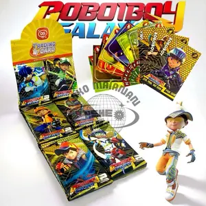 12 SACHET KARTU FOIL DG BOBOIBOY || TRADING CARD BOBOIBOY GALAXY (1 Renteng / 12 Bungkus)