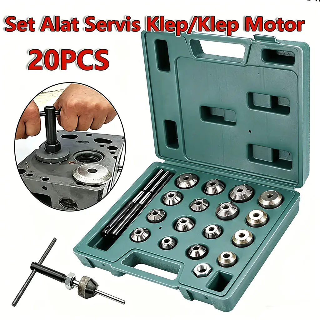 Bigocean  Motorcycle Repair Cutter Valve Tool Setting Klep Katup Reamer Seat Jok Sepeda Universal Valve Seat Reamer Assembly