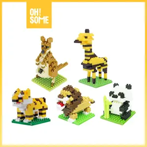 Oh!Some - Bulding Blocks Miniatur Berbentuk Hewan Kreatifitas Anak Mainan/ Baby/ Early Educational/ Learning Toys