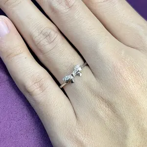 Cincin Perak 925 Wanita Elegan Mewah Anti Karat, Tidak Hitam, Pita Collection, Hadiah Spesial Wanita